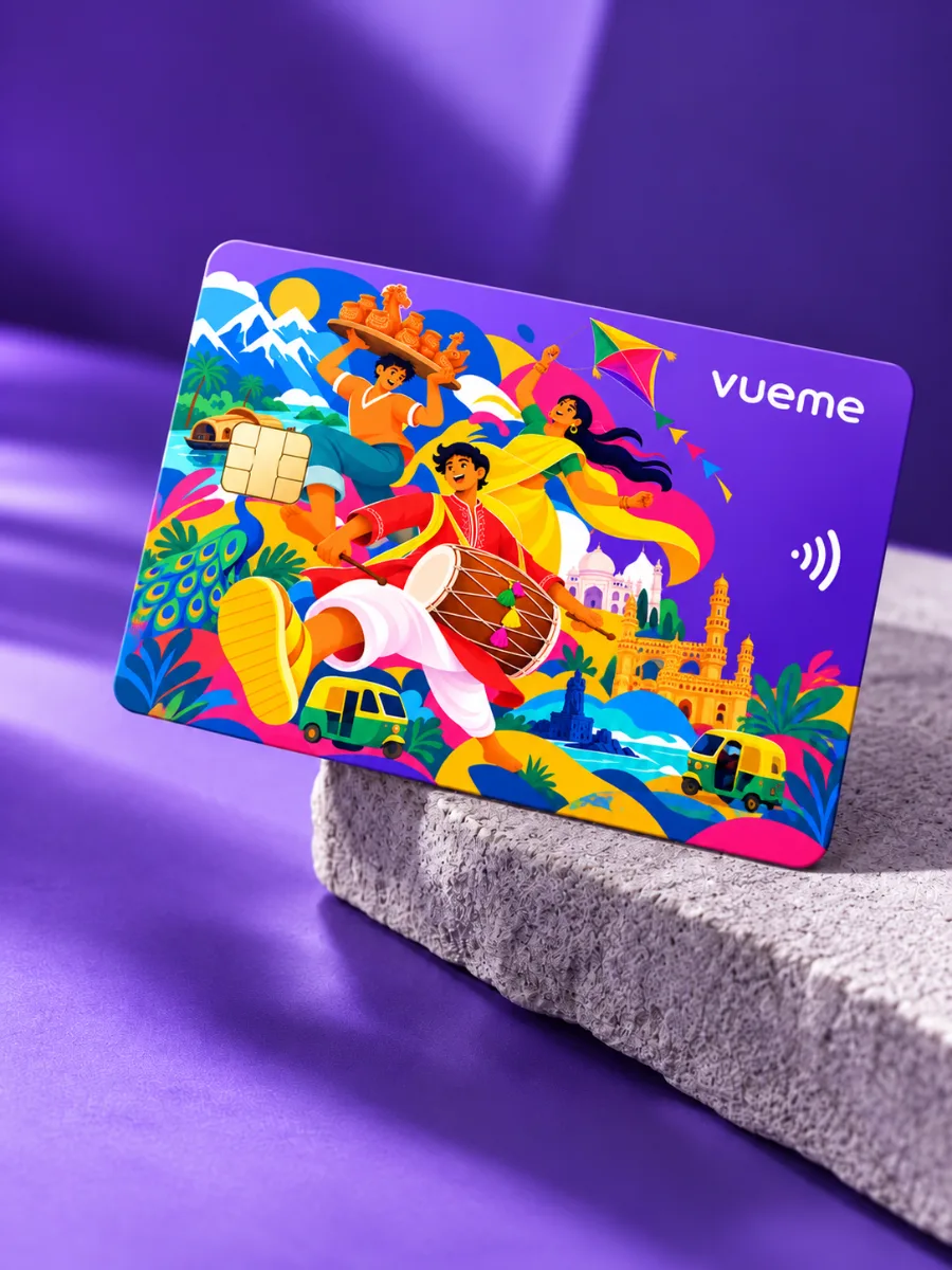 Vibrant Festival NFC Card Mockup